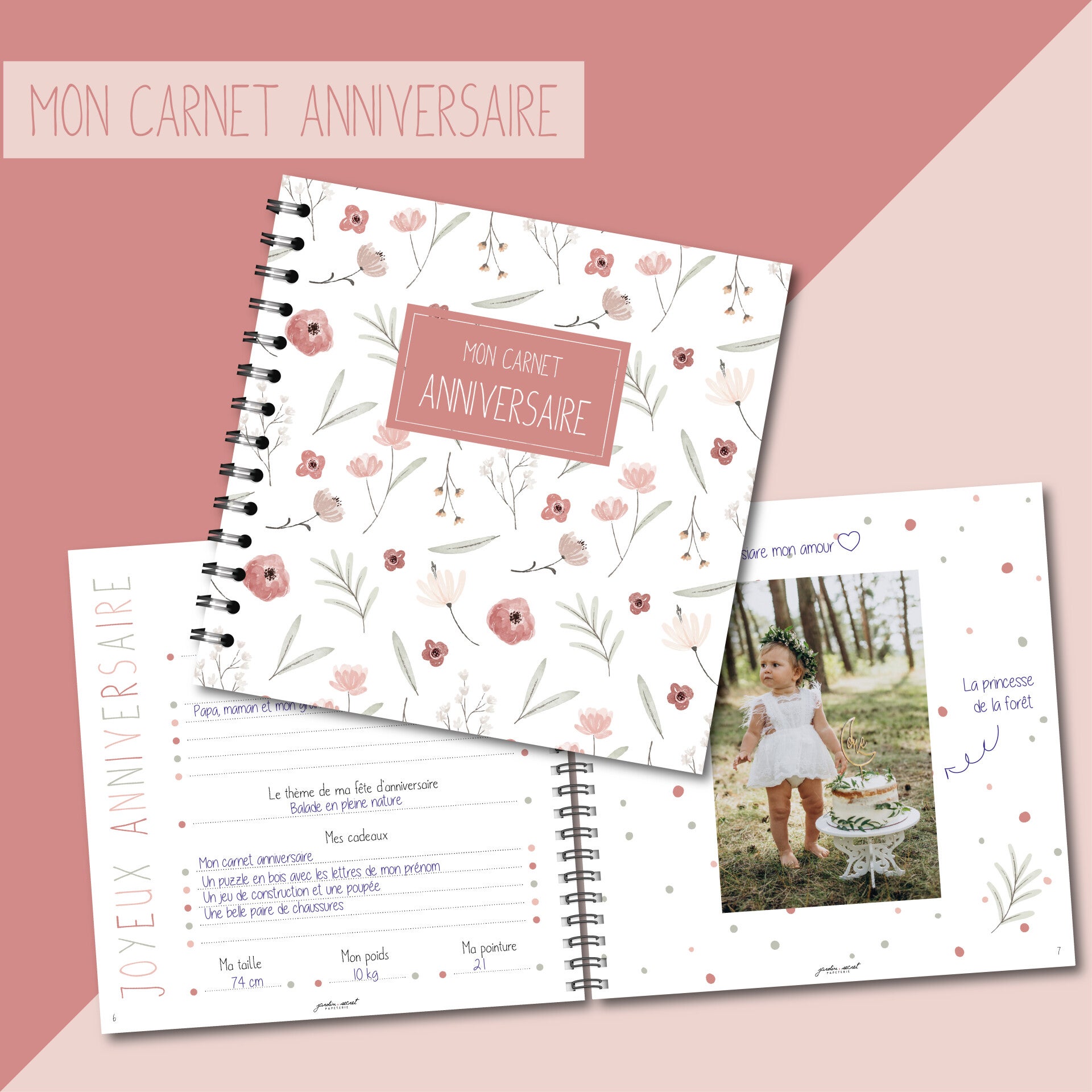 Carnet Anniversaire _ Fleurs