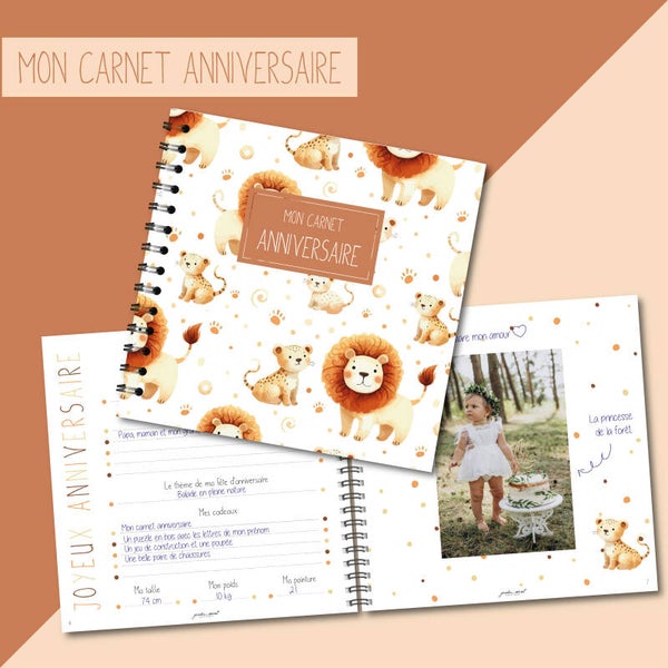 Carnet Anniversaire _ Lion