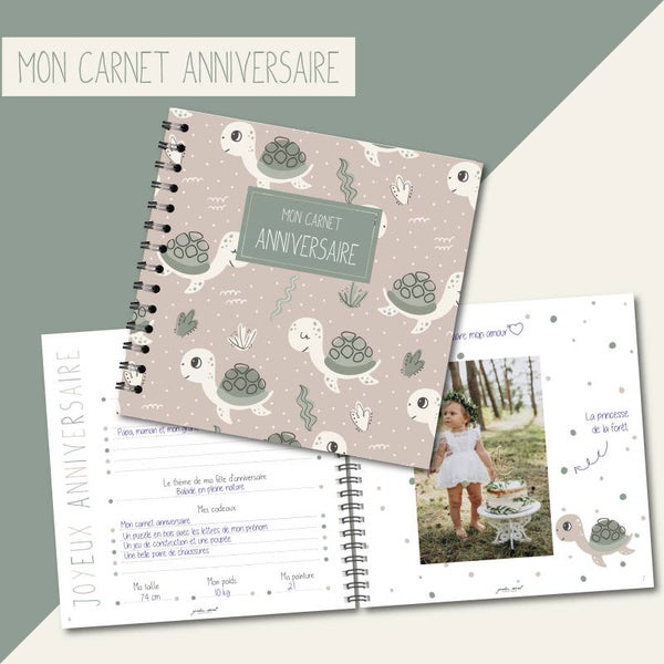 Carnet Anniversaire _ Tortue
