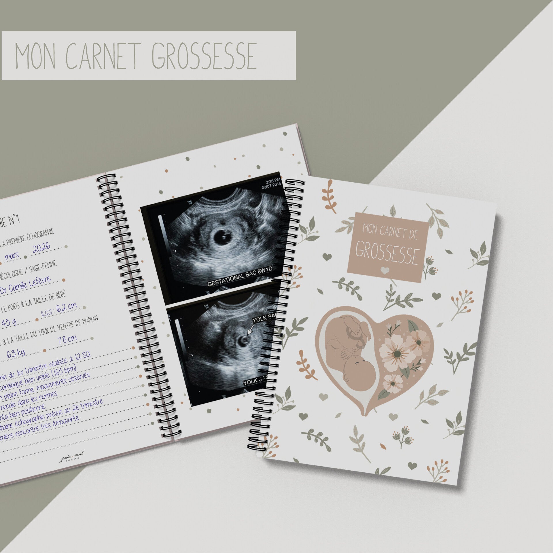 Carnet grossesse _ Beige