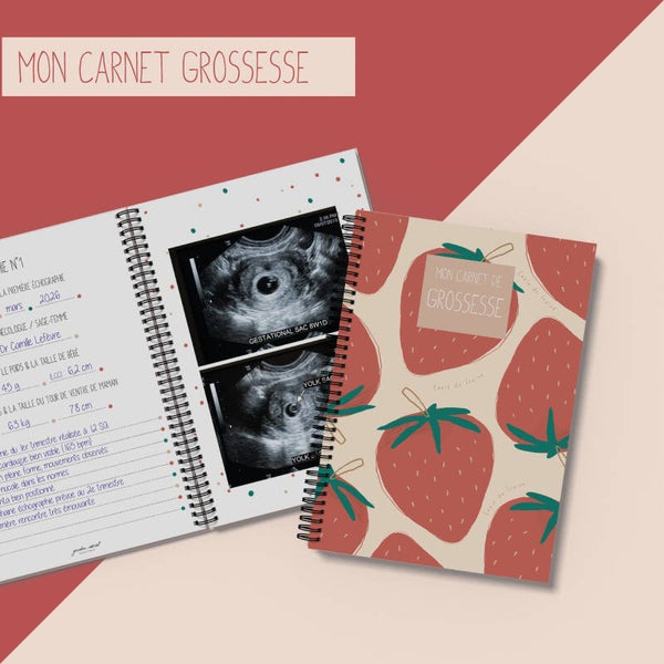 Carnet grossesse _ Fraise
