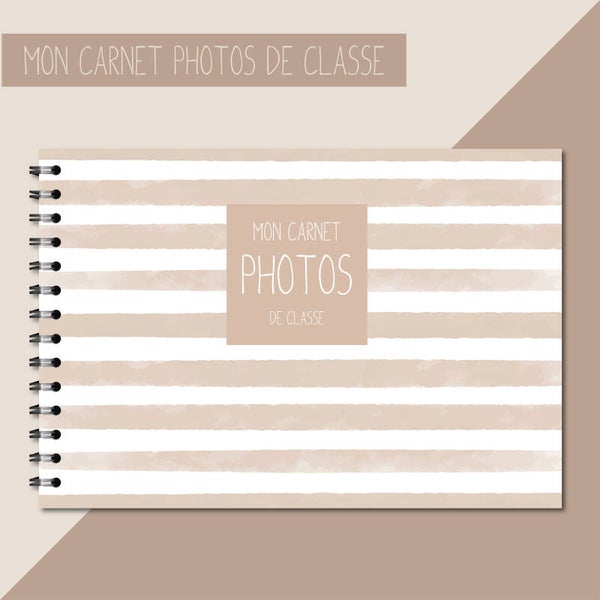 Carnet photos de classe _ Beige-Sable
