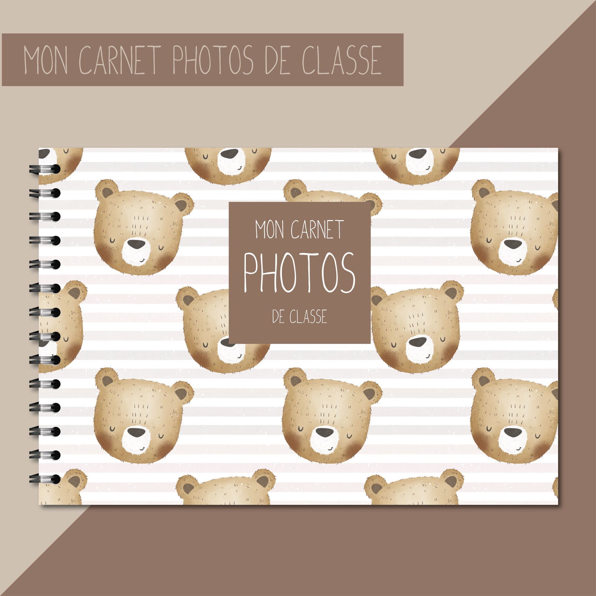Carnet photos de classe _ Ourson