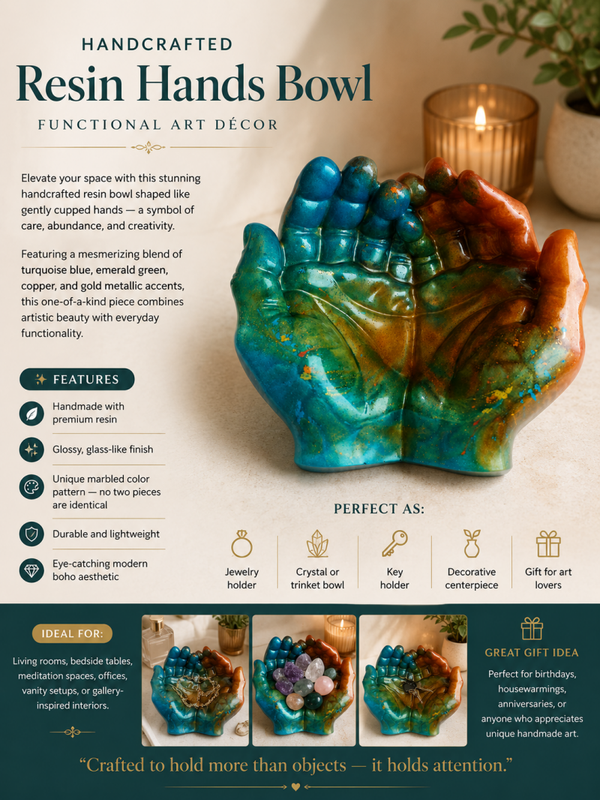 Open Hands Cache Bowl