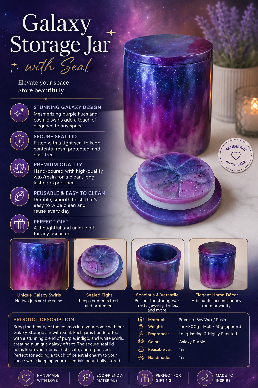 Sealed Lid Jar