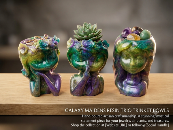 Planter/Trinket Bowl Trio