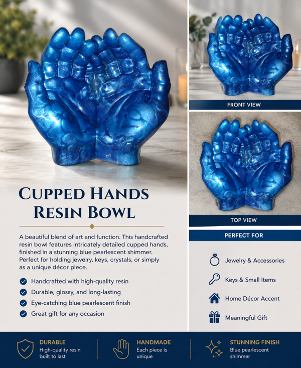 Open Hands Cache Bowl