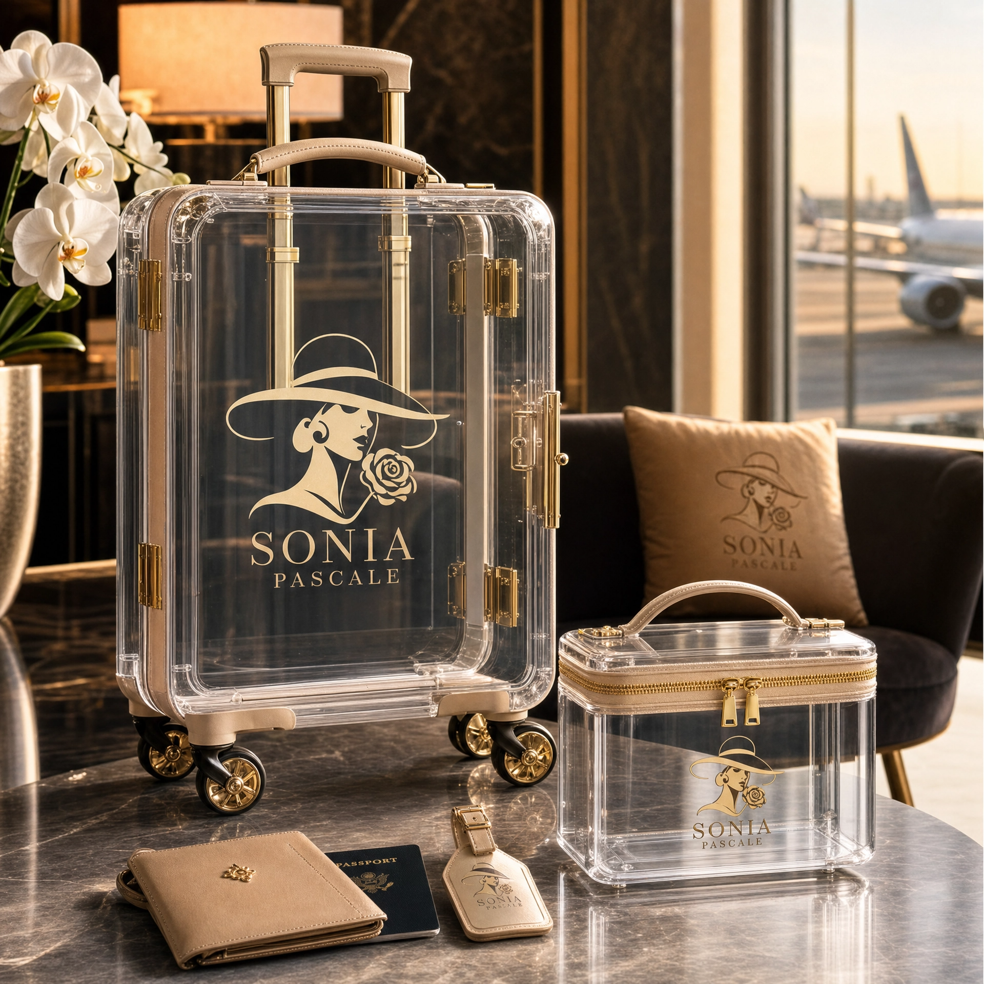 Trolley + vanity collection clarte