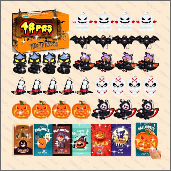 48 Halloween Pop Fidget sleutelhanger