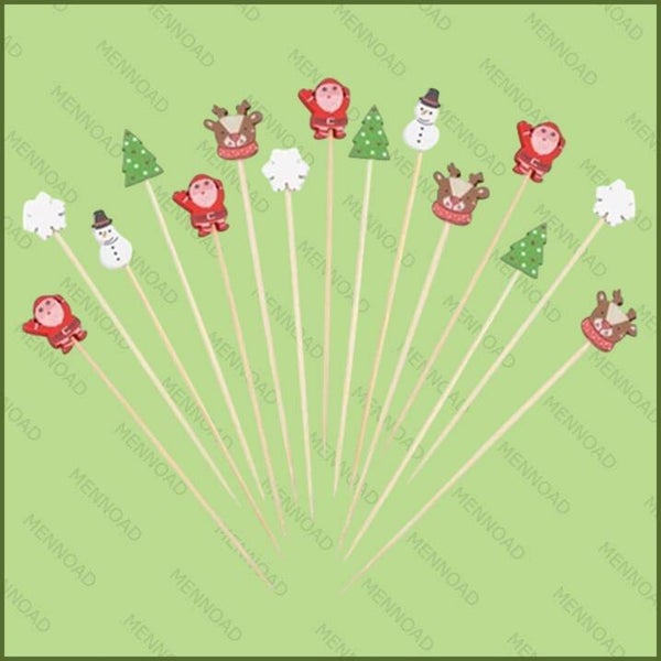 Kerst Cocktail Prikkers 100 stuks (15cm)