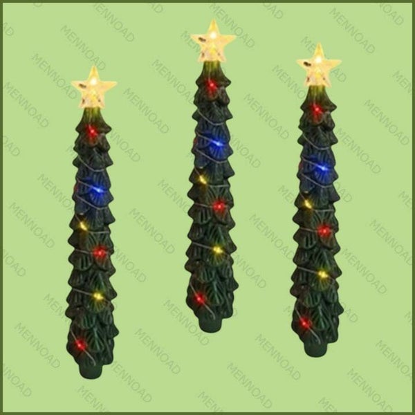 Kerstboom Kaarsen Set van 3 - 3D LED