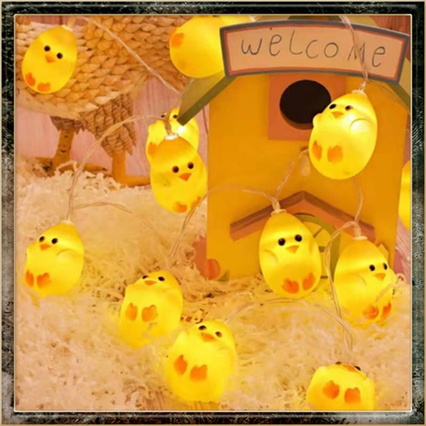 LED-lichtsnoer, Paas Kuikentjes, (1.50m)