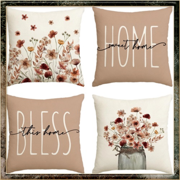 Set van 4 Kussen hoezen 45x45cm