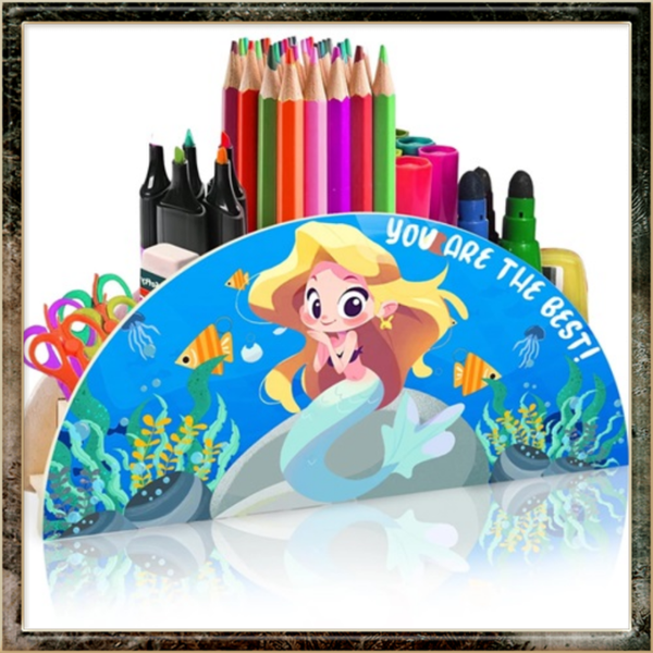 Mermaid Pen Holder Kid's Pen Organizer