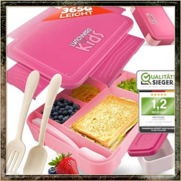 Lunchbox, 1300 ml, lekvrij, broodtrommel voor kinderen