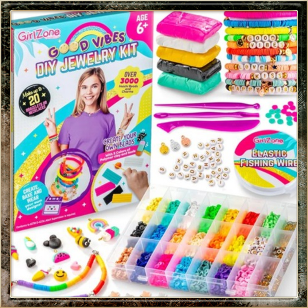 GirlZone Good Vibes knutsel sieraden set