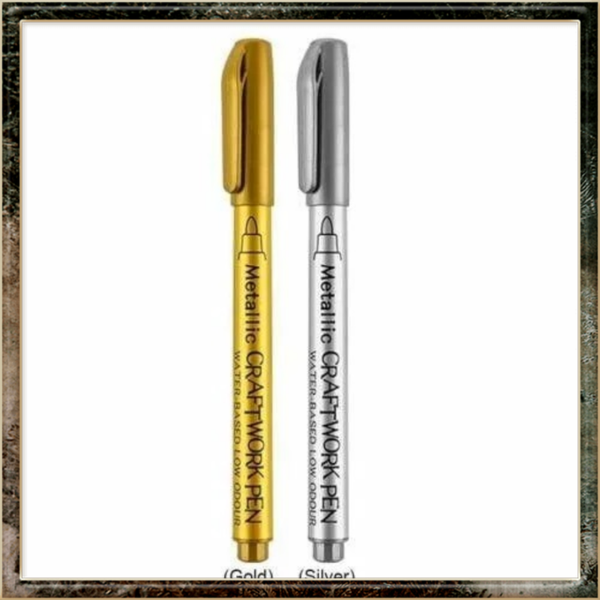 Gouden en zilveren Metallic marker