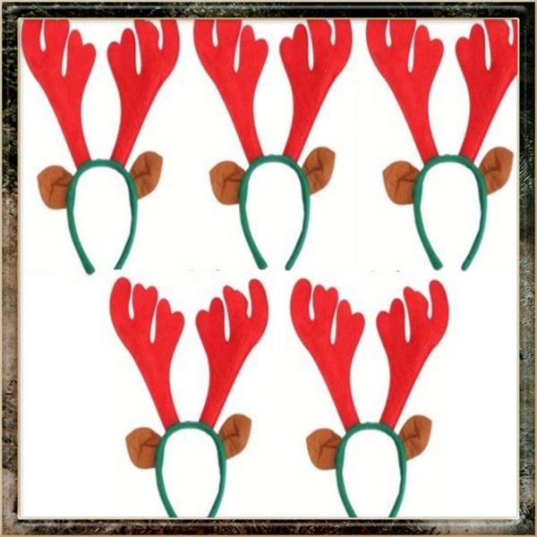 5 Kerst rendier kersthaarband
