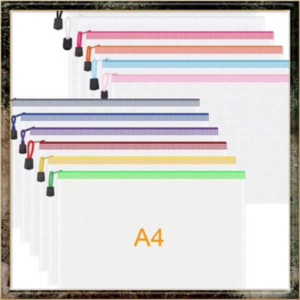 Documentenmap voor School en Werk - 12 stuks - Ritssluiting