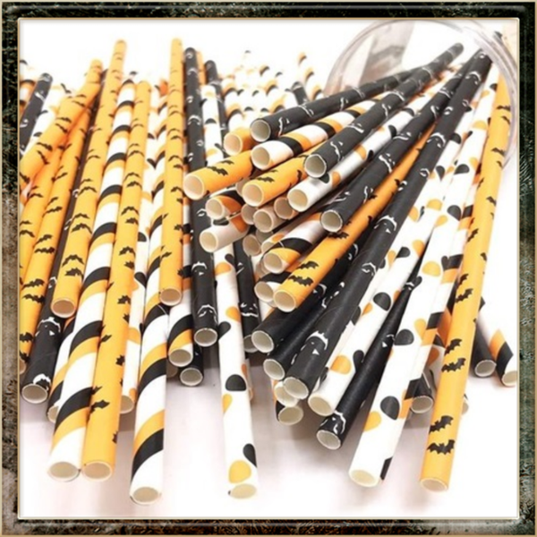 Halloween rietjes cocktail rietjes 100 stuks