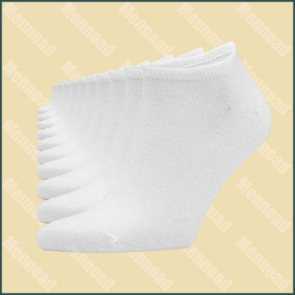 Witte Enkelsokken - Comfortabel en Ademend 12 paar 38/42