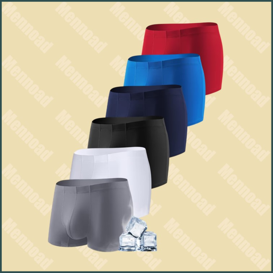 6 Heren boxershort katoen stretch ondergoed Comfortabele slip - M
