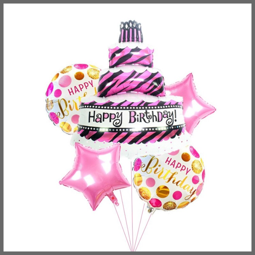 5-Delige Verjaardagsballon Set