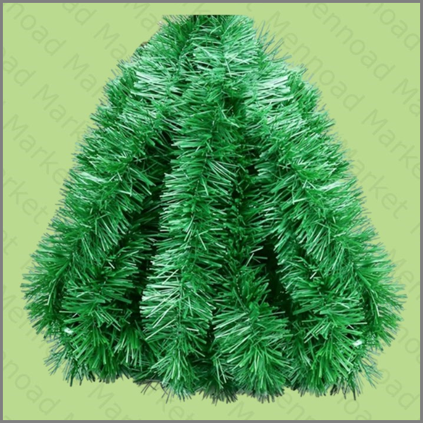 Tinsel van glitters 10m glanzend pluizig 10m x9cm