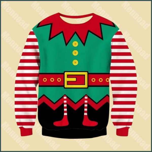 Christmas Elf Novelty Trui Unisex Christmas trui – Maat S