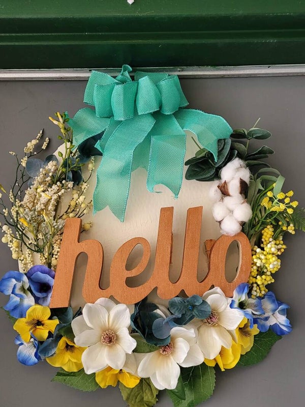 Hello Door Wreath
