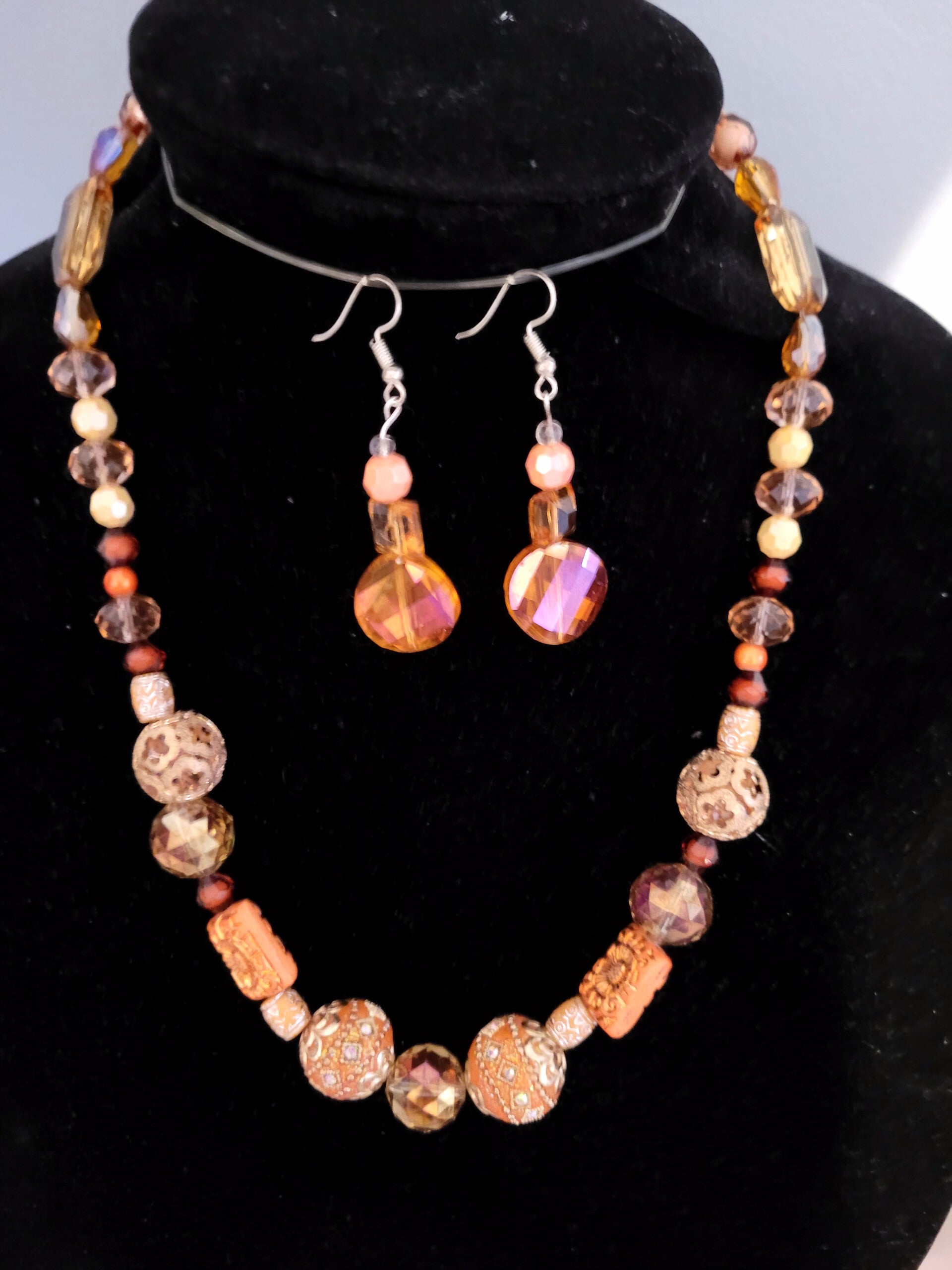 Orange Ball Necklace