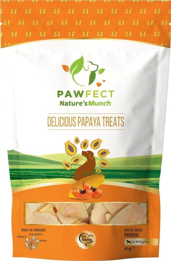 Pawfect hondensnacks papaya 40gr