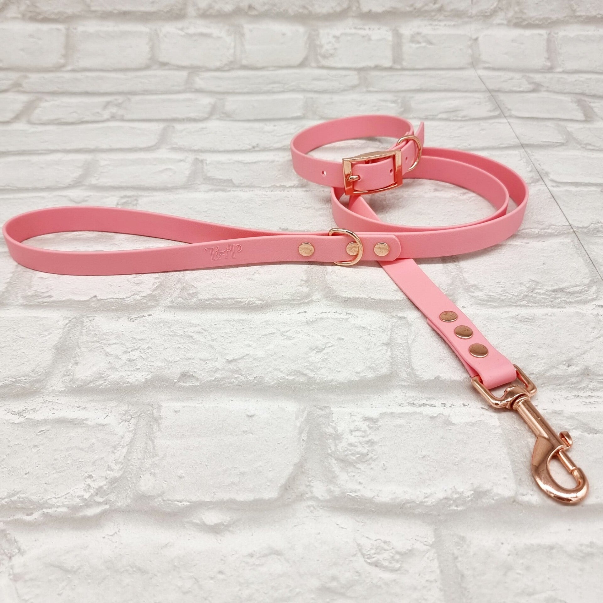 Trinkety Paws Lijn en halsband Roze