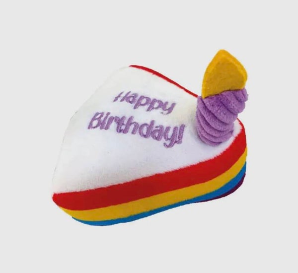 Happy birthday taartpuntje knuffel