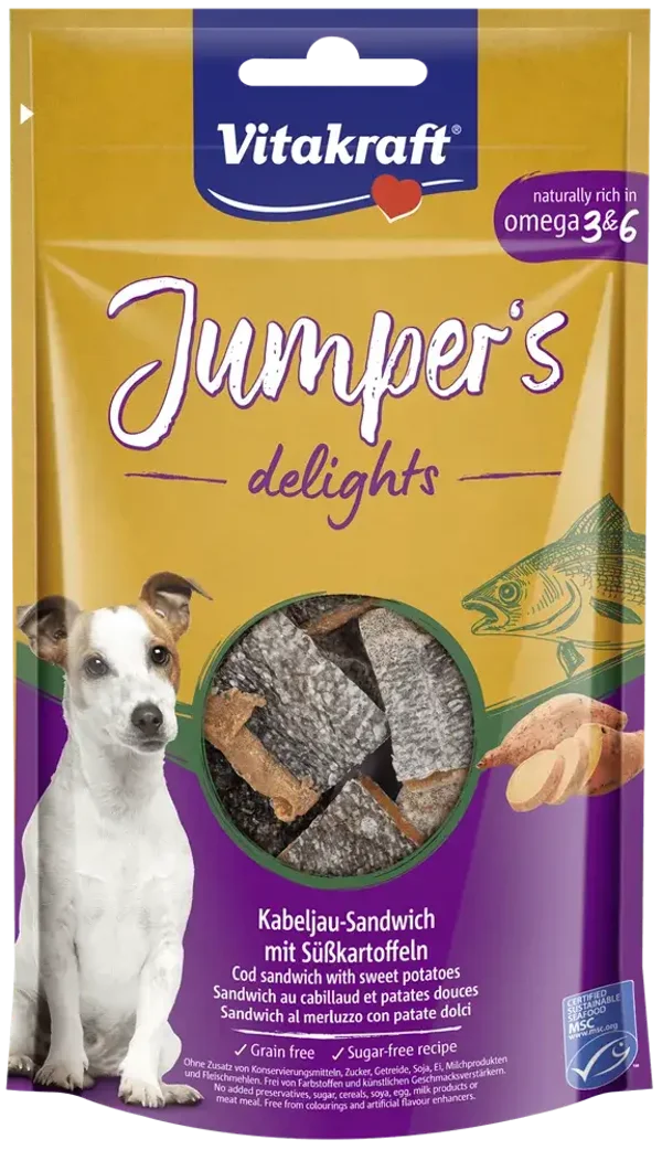 Vitakraft Jumper delights zoete aardappel kabeljauw
