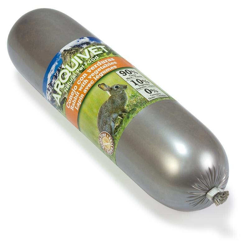 Arquivet gestoomd vlees konijn met groente 500gr