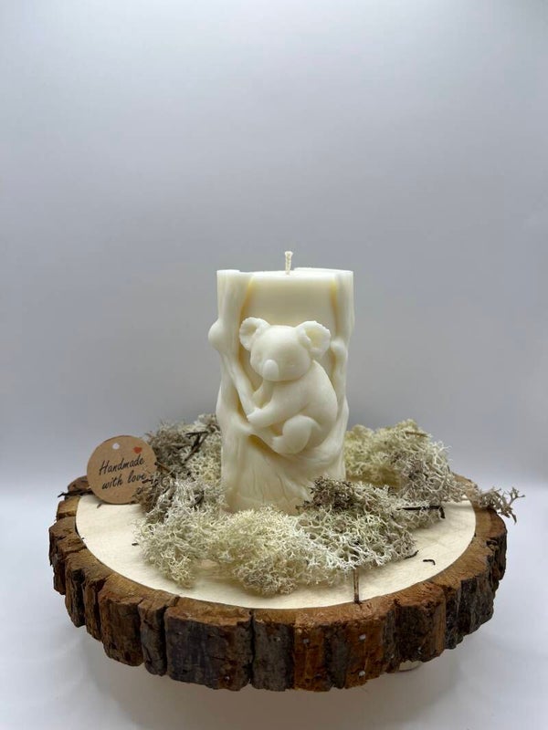 Koala-Kuschellicht - Die Baumstammkerze mit Naturzauber