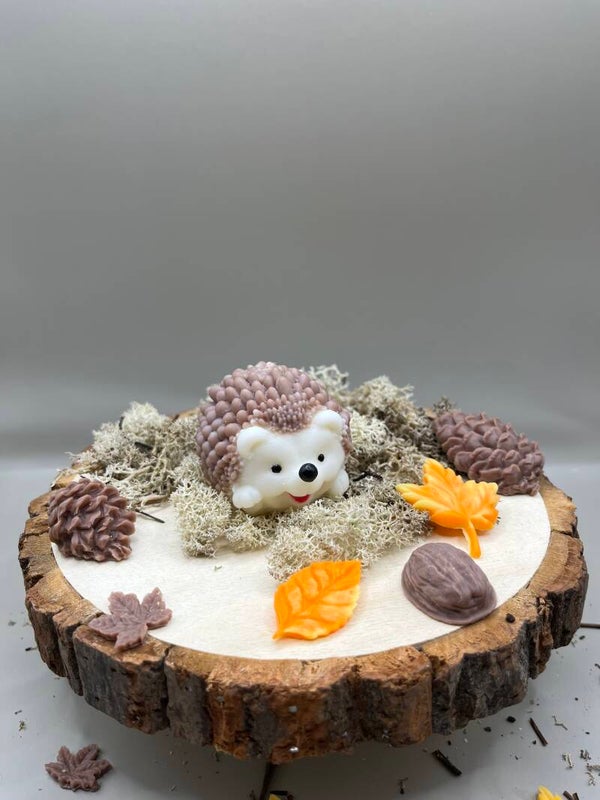 Herbststachelig - Pieksige Kerze für goldene Tage