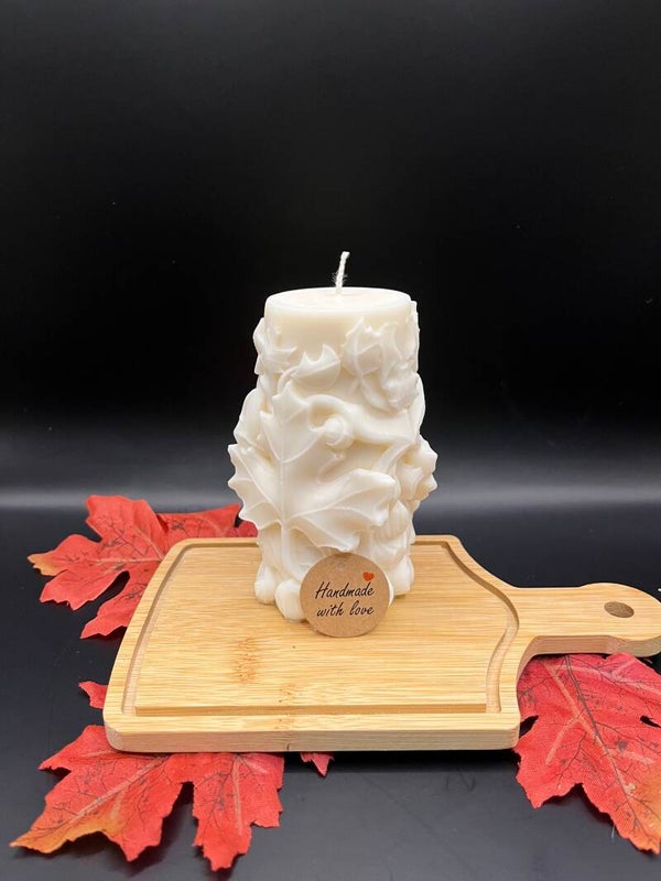 Blattgeflüster - Die Kerze, die den Herbst zum Schmelzen bringt