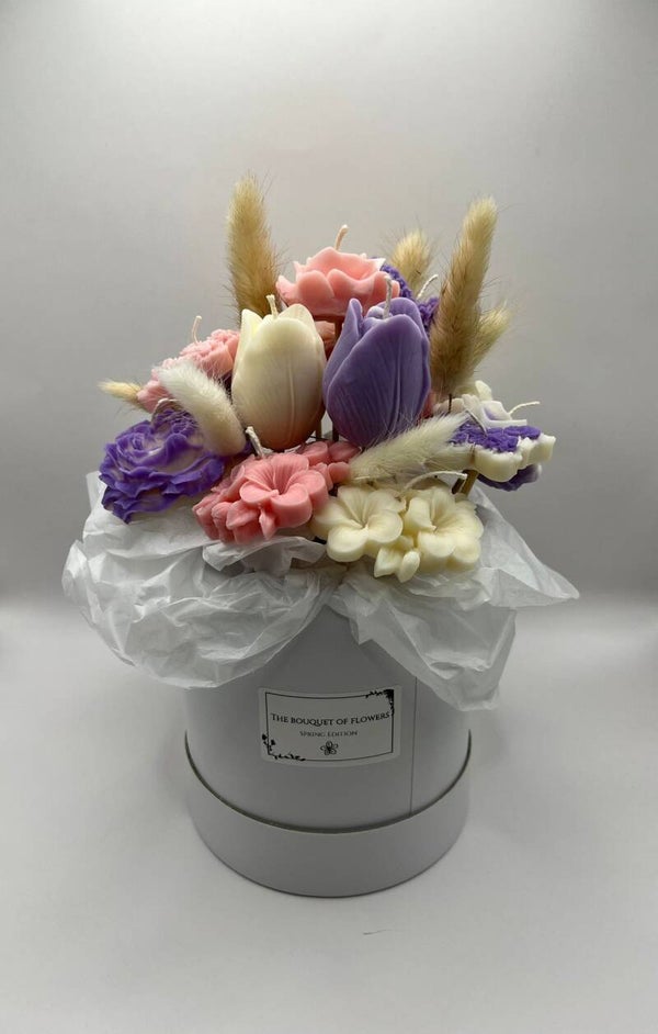 Der Frühlingsstrauss - Blumenstrauss aus Kerzen