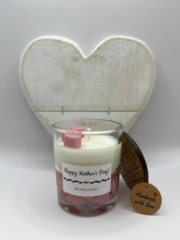 Muttertags Herzkerze - Limited Mother's Day Edition (personalisierbar)