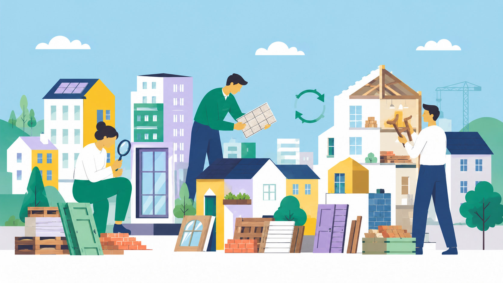 Réemploi bâtiment, diagnostic ressources et économie circulaire