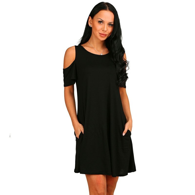 Women’s Casual Mini Dress – Black