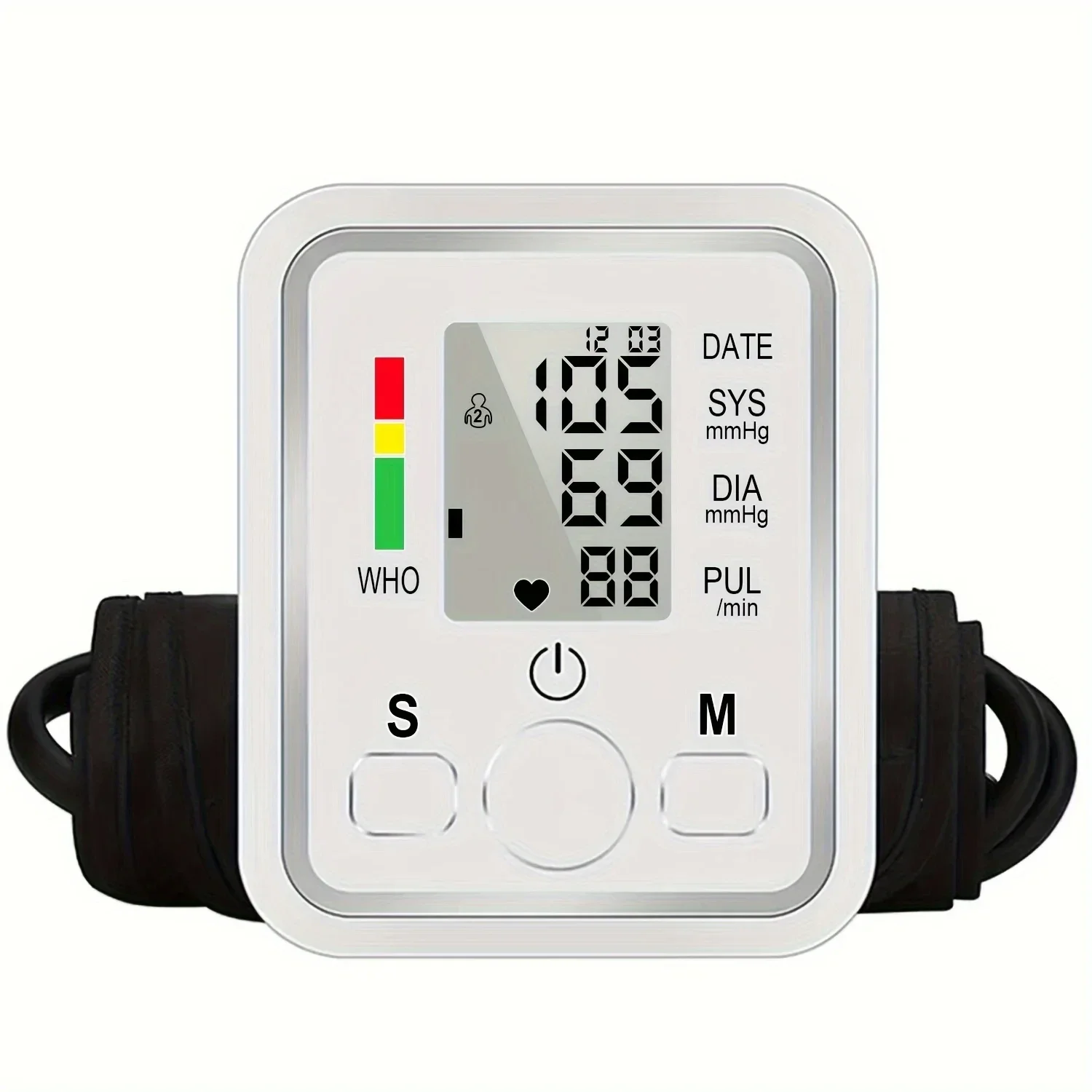 Automatic Blood Pressure Monitor | Digital BP Monitor for Home Health Tracking