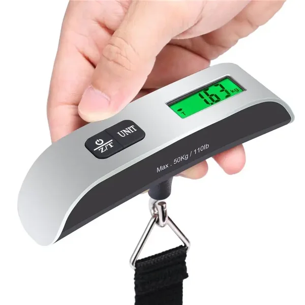Digital Luggage Scale 50kg / 110lb Portable LCD Baggage Weight Scale for Travel & Suitcases