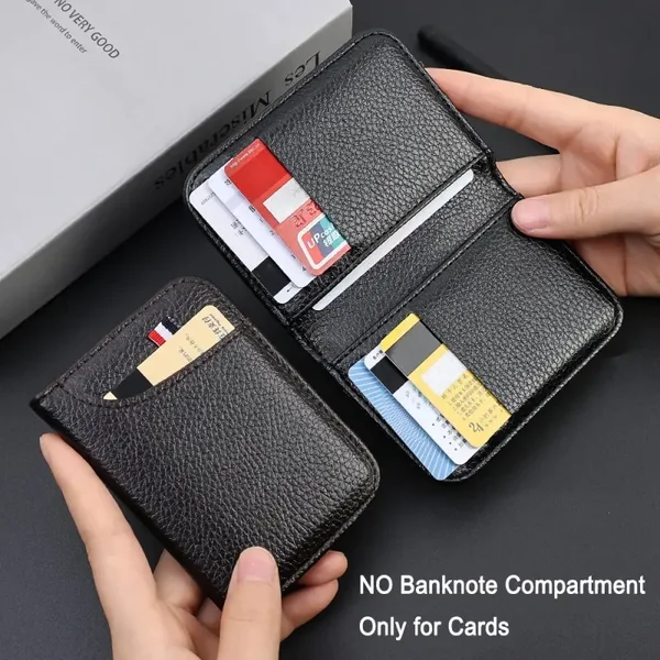 Leather Card Wallet | Minimalist Credit Card Holder