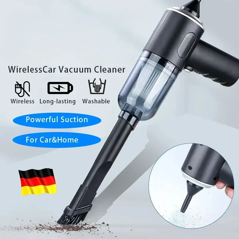 Wireless Car Vacuum Cleaner | USB Rechargeable Portable Wet & Dry Handheld Vacuum