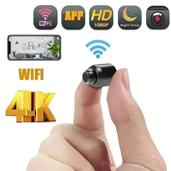 Mini 1080P HD Security Camera | Portable Wireless Camera with Night Vision & Motion Detection