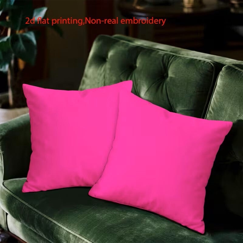 Sofa Cushion Covers – Soft Decorative Cushion Covers with Zipper Closure, Single-Sided Print, Machine Washable