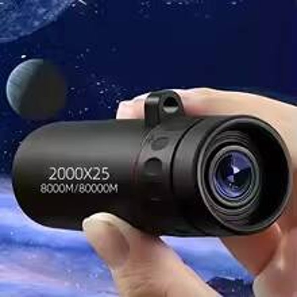 2000x25 HD Monocular Telescope | Compact High-Power Portable Monocular for Outdoor Adventures